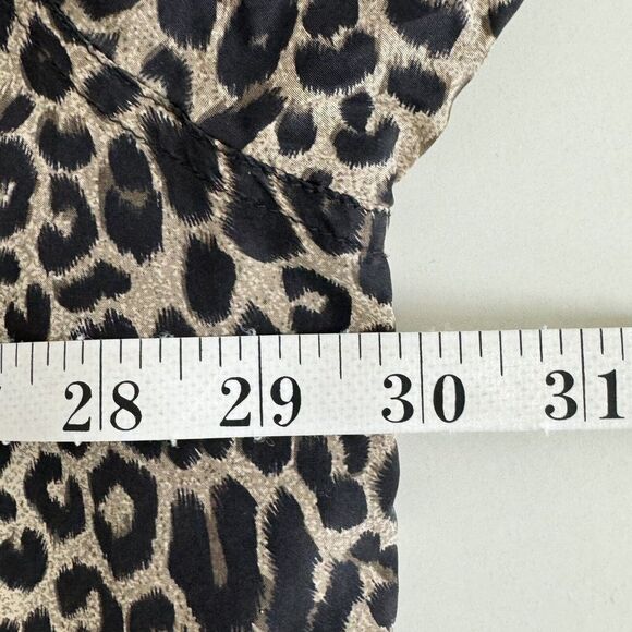 Fuda International VTG 90's Plus 3X 100% Silk Zip Up Satin Bomber Leopard Jacket - Picture 8 of 8